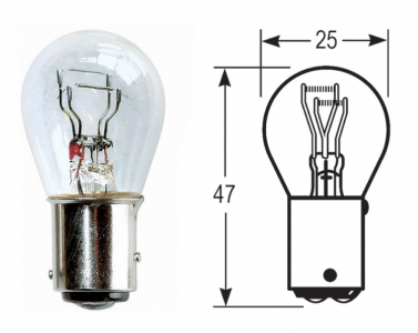 Bulb - 380 BAY15D 12V 21/5W