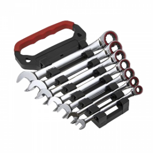 Ratchet Combination Spanner Set 7pc Metric